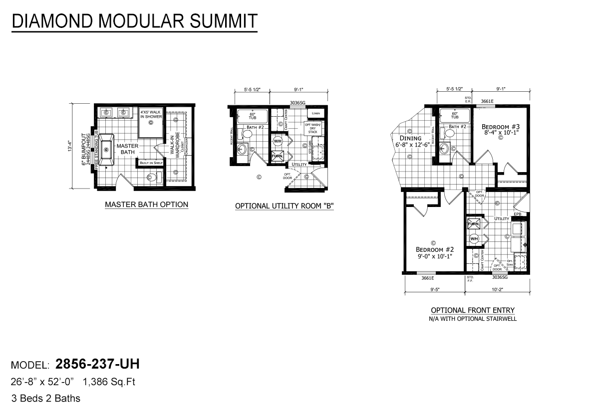 Diamond Modular Summit 2856237UH from Baird Homes of Vincennes